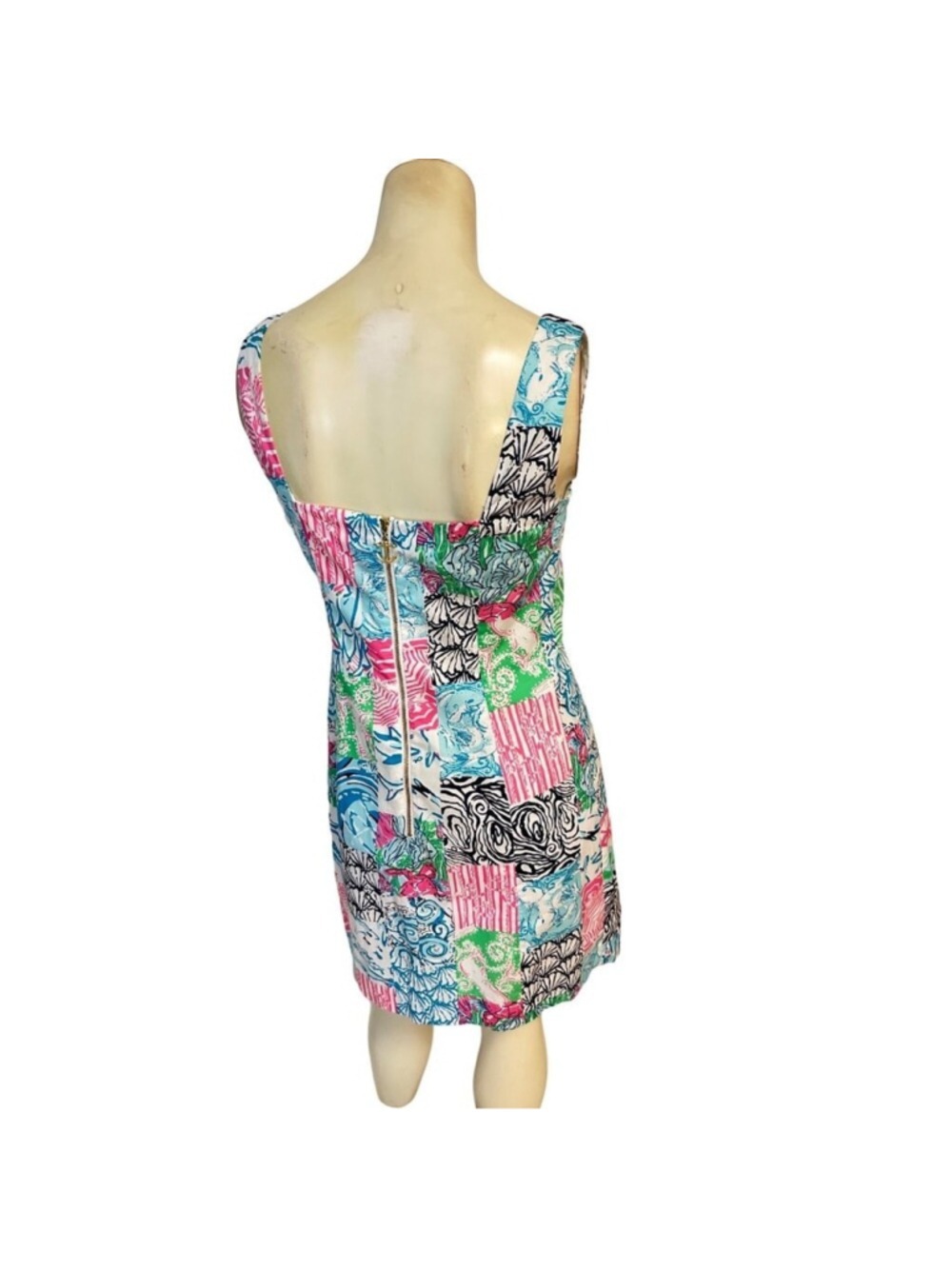 Lilly Pulitzer Idi shift Patchwork Dress Size 0 - Picture 5 of 8